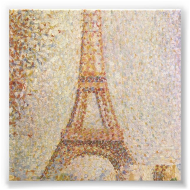 Foto A Torre Eiffel de Georges Seurat (Frente)