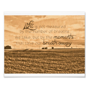 Foto A vida não é medida Impressão