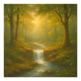 Foto A Waterfall's Whisper in Eternal Nature