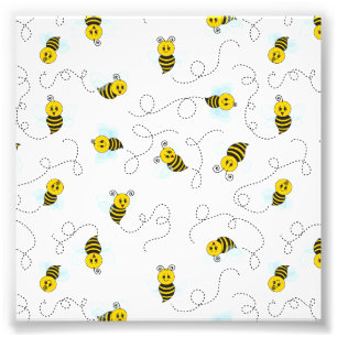 Foto Abeja Melífera Voadora Amarela Preta