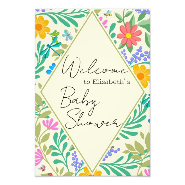 Foto Abelhas De Mel, Ladybug, Borboleta, Dragonfly & Fl (Frente)