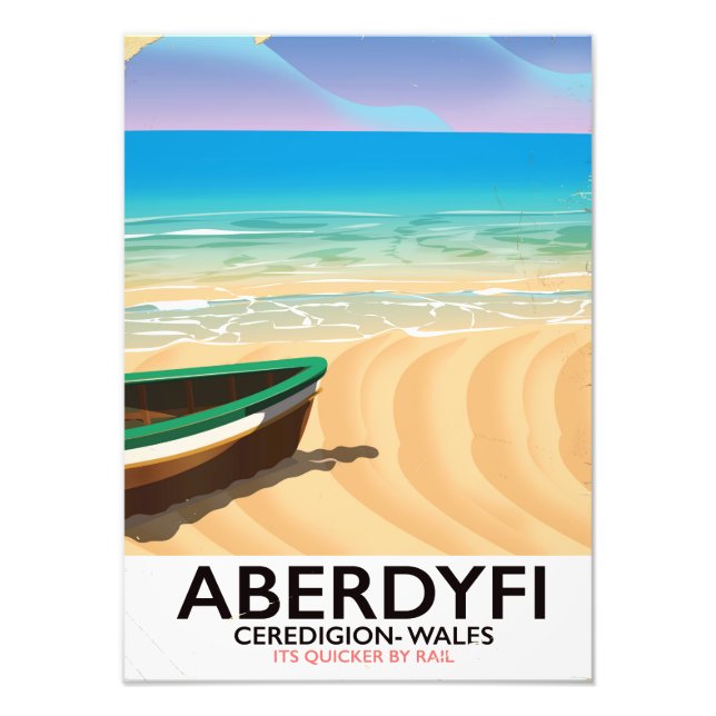 Foto Aberdyfi, Ceredigion Wales viagens vintage (Frente)