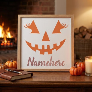 Foto Abóbora de Halloween Personalizada Feminina Jack O