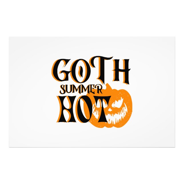 Foto Abóbora Sorridente de Verão-Horror Gótico Quente (Frente)