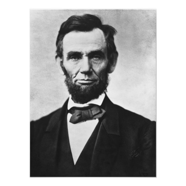 Foto Abraham Lincoln: 16º Presidente da América (Frente)