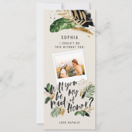 Foto abstrata tropical de Dama de Honra