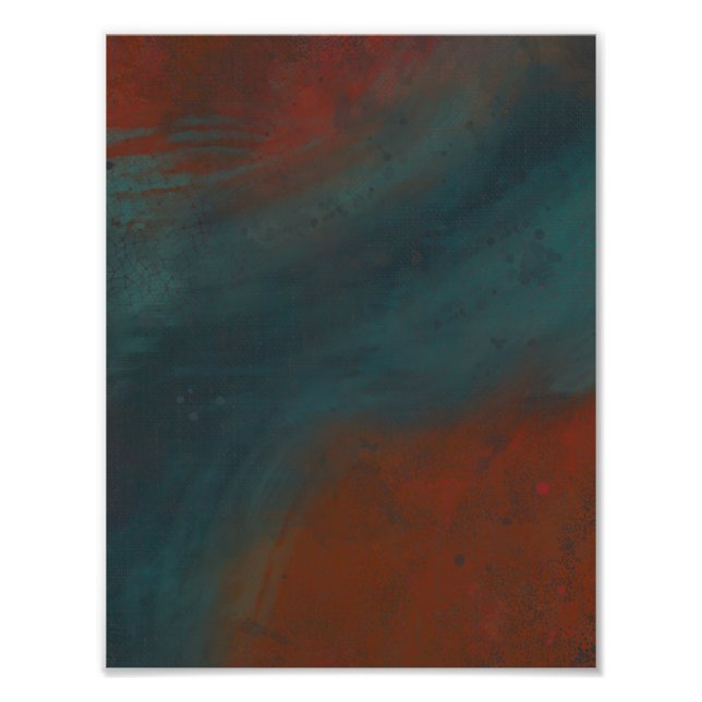 Foto Abstrato 1: Vermelho e azul (Frente)