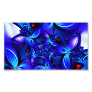 Foto Abstrato AZUL PROFUNDO ARTE DIGITAL GEOMÉTRICA