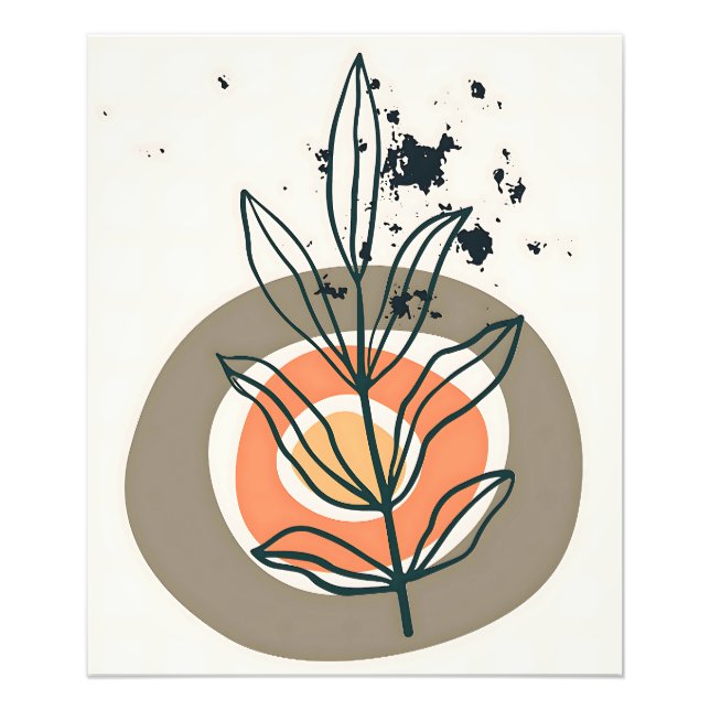 Foto Abstrato botânico mínimo (Frente)