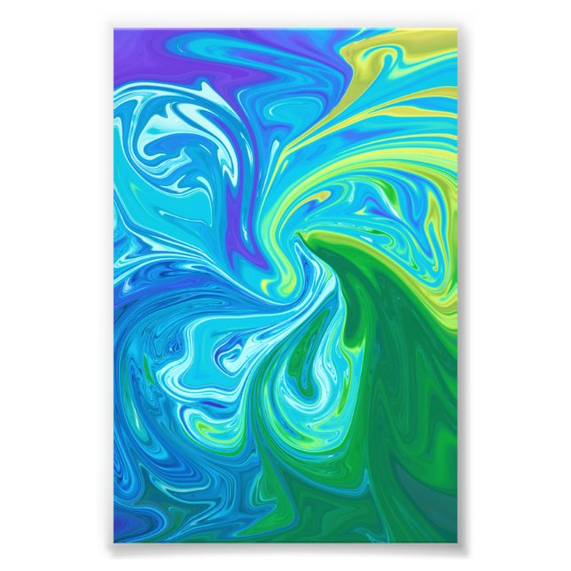 Foto Abstrato de arte colorida (Frente)
