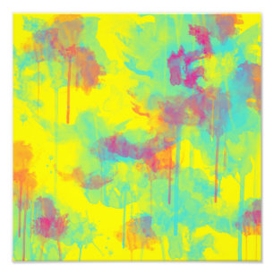 Foto Abstrato de Verão Divertimento colorido Splatters 