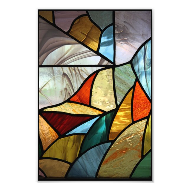 Foto Abstrato de Vidro com Vidro Multicolor (Frente)