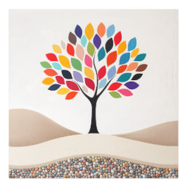 Foto Abstrato Design de árvore colorida