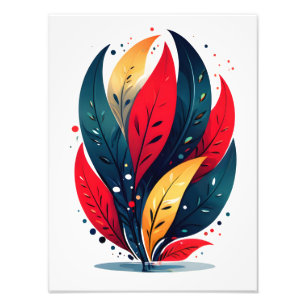 Foto Abstrato Floral Burst