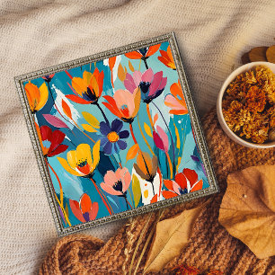 Foto Abstrato Floral vibrante