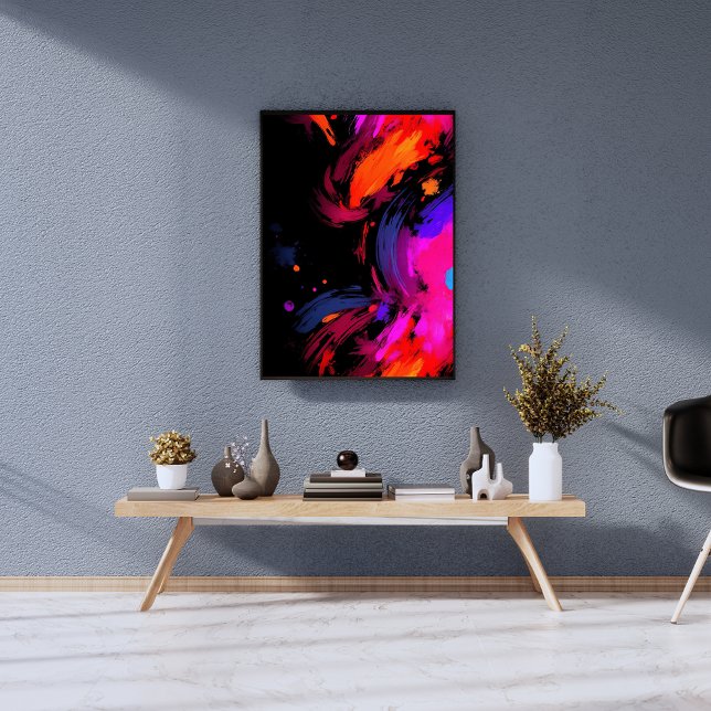 Foto Abstrato Moderno Dinâmico de Explosão de Cores Neg (Criador carregado)