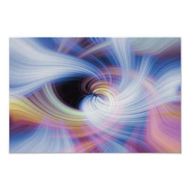Foto Abstrato oscila em rosa, azul e laranja (Frente)