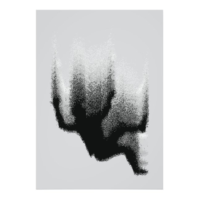 Foto Abstrato Shadowfall: Silhueta Fluida (Frente)