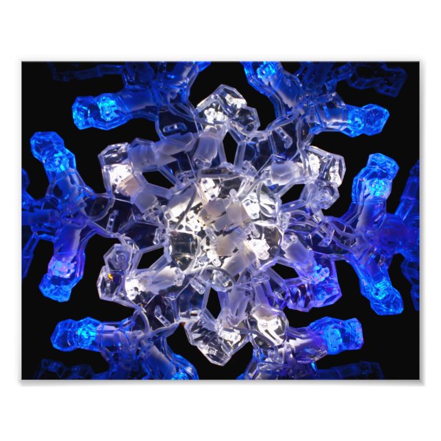 Foto Abstrato Snowflake Photo Impressão (Frente)
