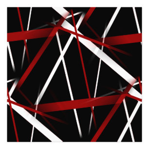 Foto Abstrato Vermelho e Branco no Fundo Preto P