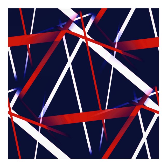 Foto Abstrato Vermelho sem costura e faixas brancas em  (Frente)