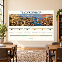Acts Bible Study Timeline 36 x 24 in