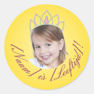 Foto Adesivo da Princesa – Gradiente Amarelo