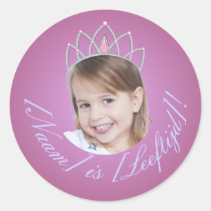 Foto Adesivo da Princesa – Gradiente Rosa
