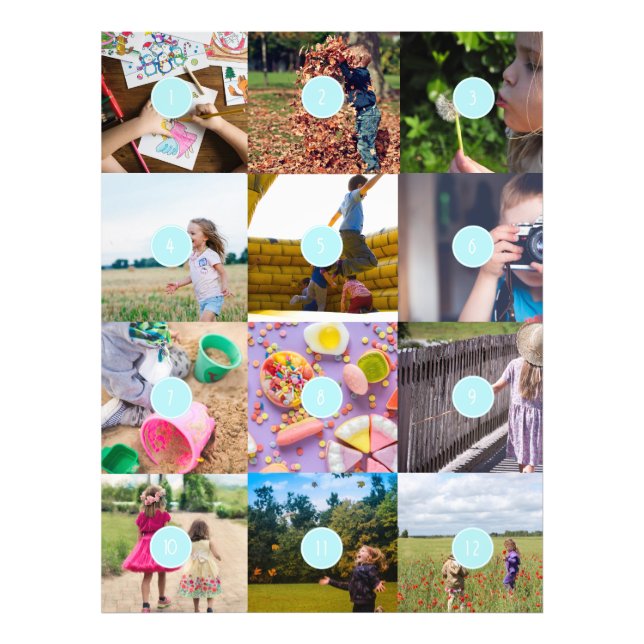 Foto Adicione a sua própria placa personalizável de 12  (Frente)