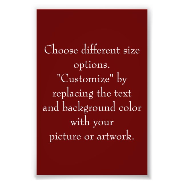 Foto Adicione imagem ou arte, Crie à sua maneira (Frente)