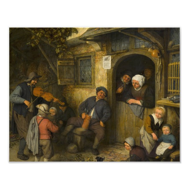 Foto Adriaen van Ostade - The Fiddler (Frente)