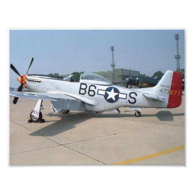 Foto Aeronave Mustang P-51D (Frente)