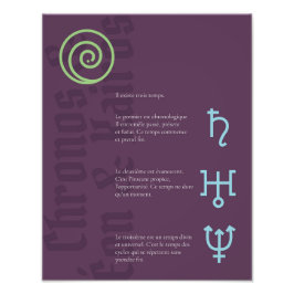 Foto Affiche Chronos, Éon & Kairos