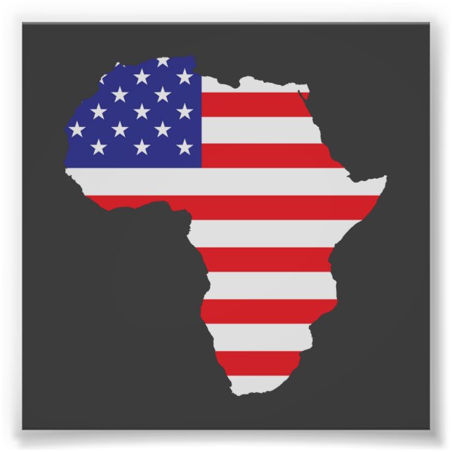 Foto África Americana África Americana Bandeira dos Est (Frente)