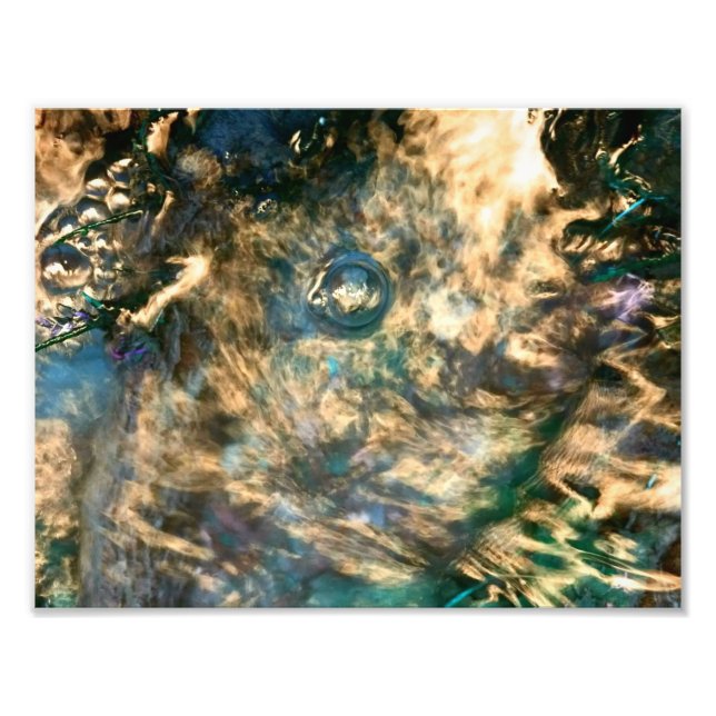 Foto Água Dourada a Abstrato (Frente)