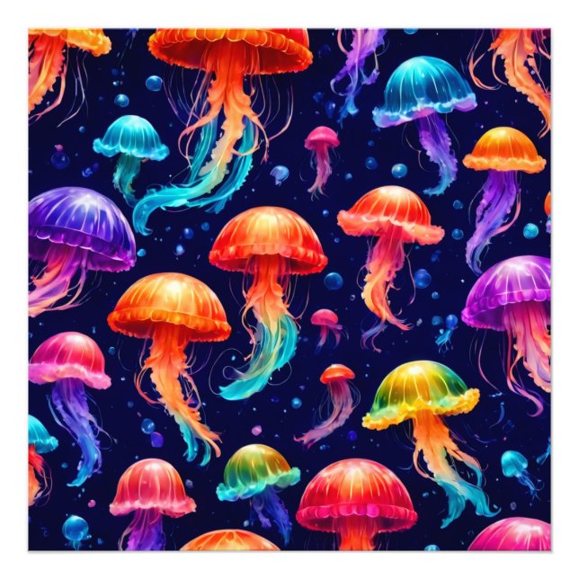 Foto Água-viva colorida (Frente)