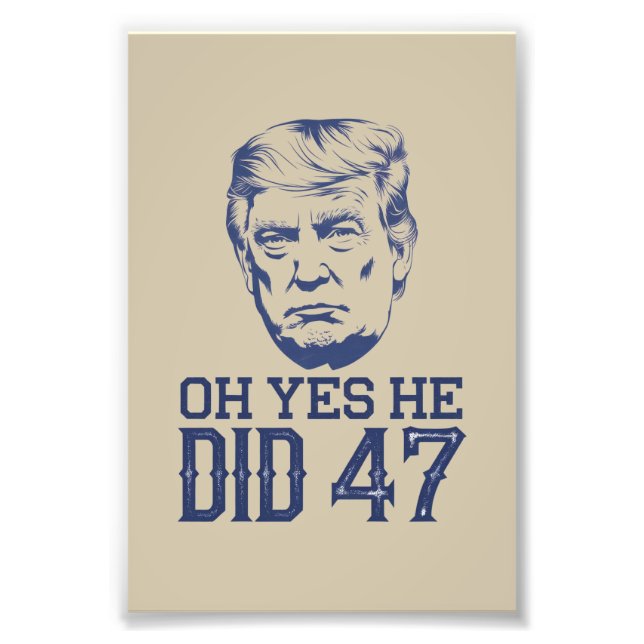 Foto Ah Sim Ele Fez 47 Trump 2024  (Frente)