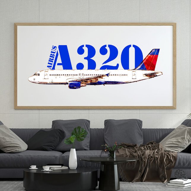 Foto Airbus a320 Avião Desenho de Aquarela (Criador carregado)