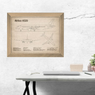 Foto Airbus A320 - Desenho de Plano de Aeronave Planos 