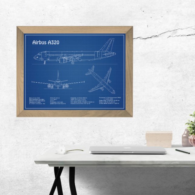 Foto Airbus A320 - Planos de desenho de avião para proj (Criador carregado)