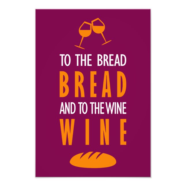 Foto Al pan, pan, y al vino, vino (Frente)