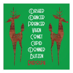 Foto Alargamento - Reindeer Papai noel - Rudolph