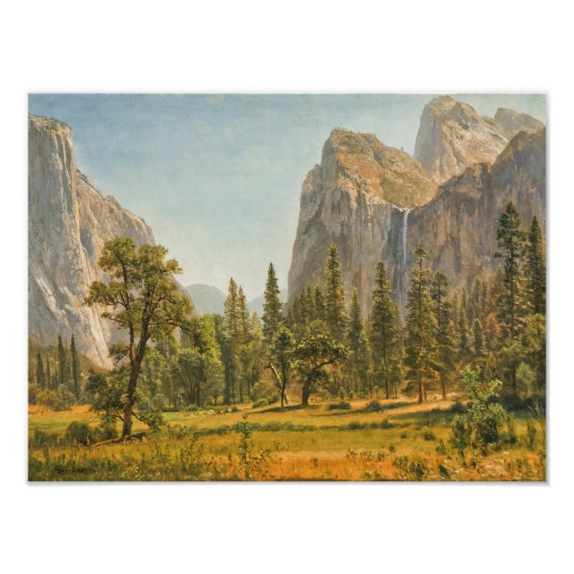 Foto Albert Bierstadt - Foguetes Bridal, Yosemite (Frente)