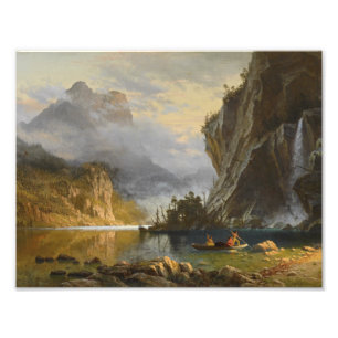 Foto Albert Bierstadt - Indianos Pescar Lança