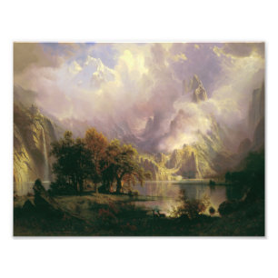 Foto Albert Bierstadt - Paisagem da Montanha Rocky