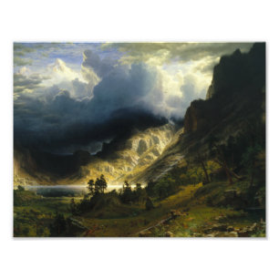Foto Albert Bierstadt - uma tempestade nas montanhas