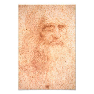 Foto Alcatrão Vermelho Autoretrato Leonardo da Vinci