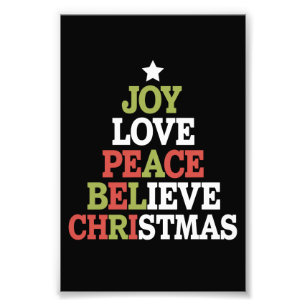 Foto Alegria Amor Paz Acredite Árvore de Natal Família 