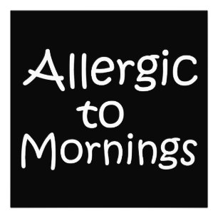 Foto Alergia à manhã