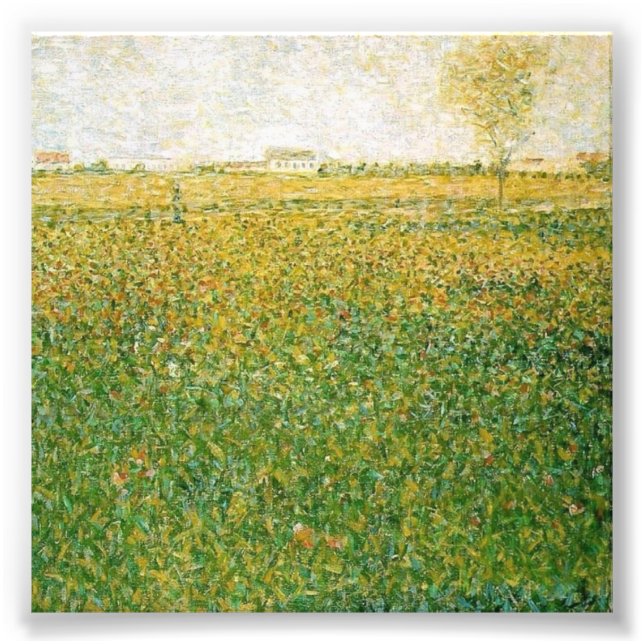 Foto Alfalfa Fields Santo Denis por Georges Seurat (Frente)
